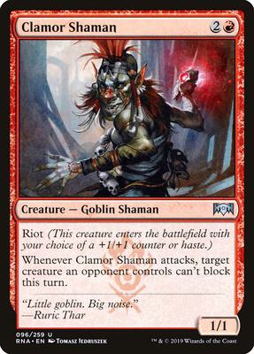 Clamor Shaman card from Ravnica Allegiance