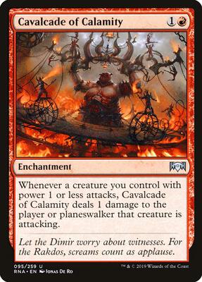 Cavalcade of Calamity card from Ravnica Allegiance