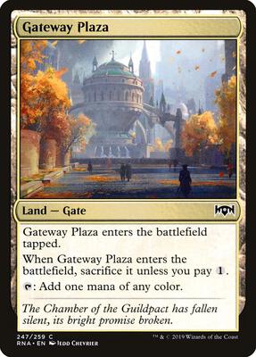 Gateway Plaza card from Ravnica Allegiance