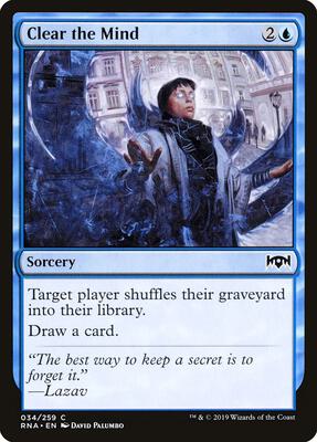 Clear the Mind card from Ravnica Allegiance