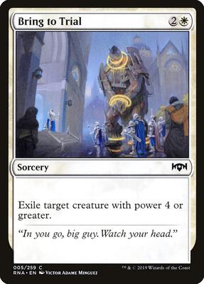 Bring to Trial card from Ravnica Allegiance