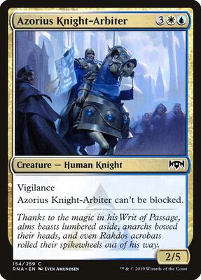Azorius Knight-Arbiter card from Ravnica Allegiance