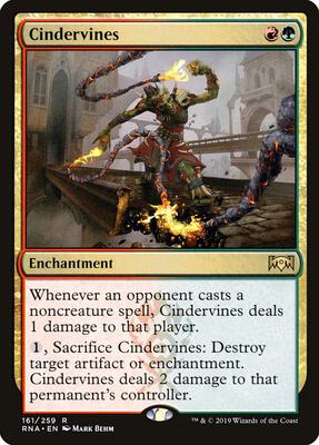 Cindervines card from Ravnica Allegiance