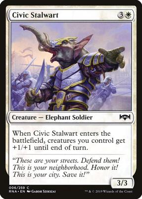 Civic Stalwart card from Ravnica Allegiance