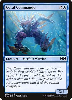 Coral Commando card from Ravnica Allegiance