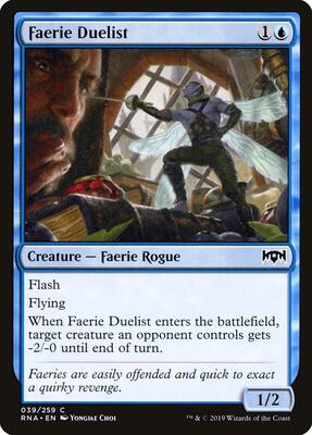 Faerie Duelist card from Ravnica Allegiance