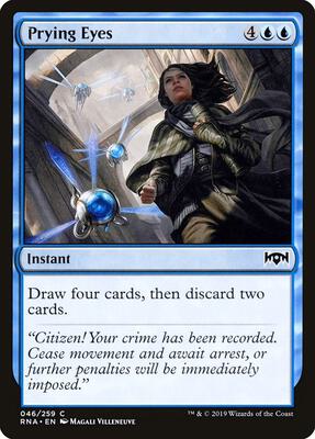 Prying Eyes card from Ravnica Allegiance