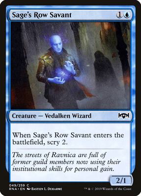 Sage's Row Savant card from Ravnica Allegiance