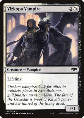 Vizkopa Vampire card from Ravnica Allegiance