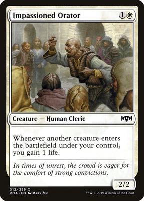 Impassioned Orator card from Ravnica Allegiance