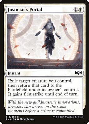Justiciar's Portal card from Ravnica Allegiance