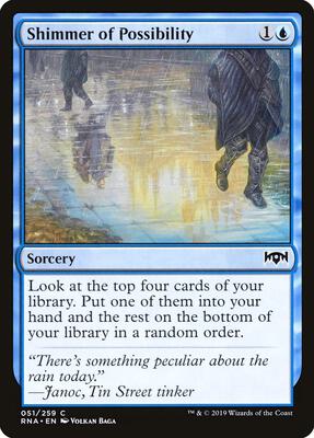 Shimmer of Possibility card from Ravnica Allegiance