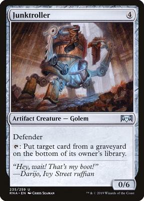 Junktroller card from Ravnica Allegiance