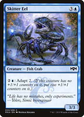 Skitter Eel card from Ravnica Allegiance