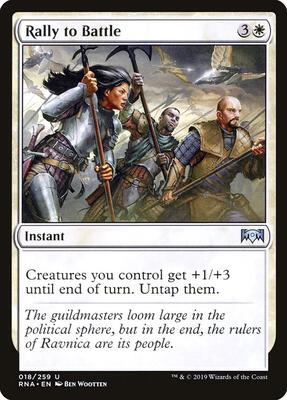Rally to Battle card from Ravnica Allegiance