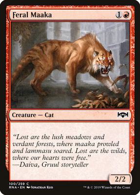 Feral Maaka card from Ravnica Allegiance