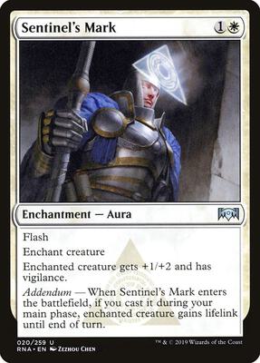 Sentinel's Mark card from Ravnica Allegiance
