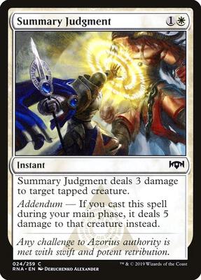 Summary Judgment card from Ravnica Allegiance