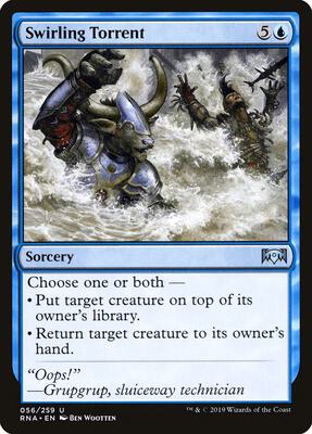 Swirling Torrent card from Ravnica Allegiance
