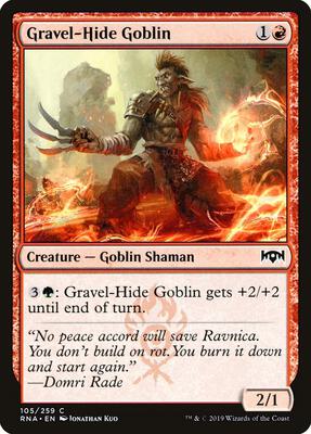 Gravel-Hide Goblin card from Ravnica Allegiance