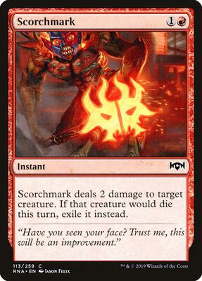 Scorchmark card from Ravnica Allegiance