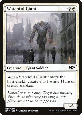 Watchful Giant card from Ravnica Allegiance
