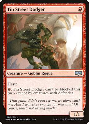 Tin Street Dodger card from Ravnica Allegiance
