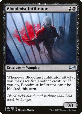 Bloodmist Infiltrator card from Ravnica Allegiance