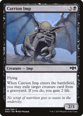 Carrion Imp card from Ravnica Allegiance