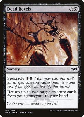 Dead Revels card from Ravnica Allegiance