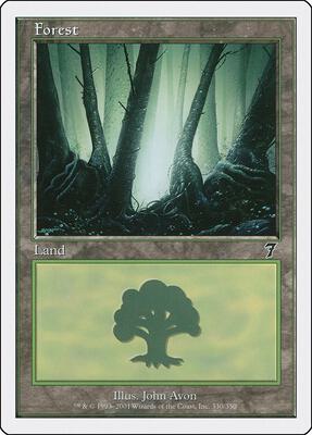 Forest (330) card from 7th Edition