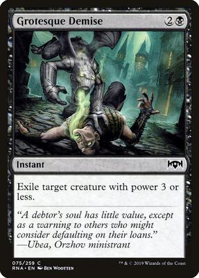 Grotesque Demise card from Ravnica Allegiance