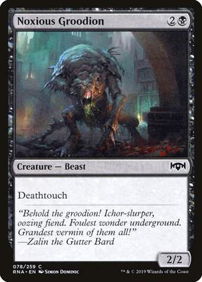 Noxious Groodion card from Ravnica Allegiance