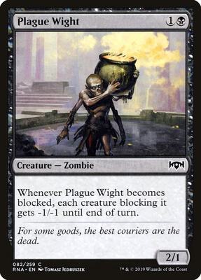 Plague Wight card from Ravnica Allegiance