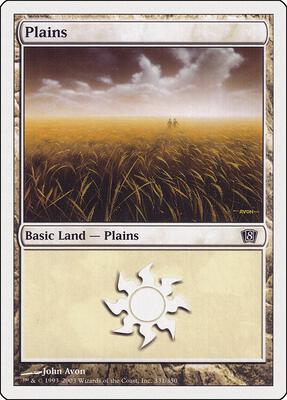 Plains (331) card from 8th Edition