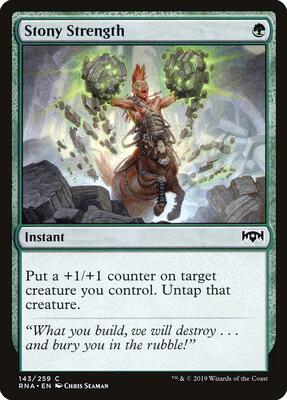 Stony Strength card from Ravnica Allegiance