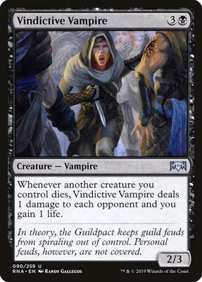 Vindictive Vampire card from Ravnica Allegiance