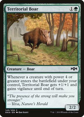 Territorial Boar card from Ravnica Allegiance