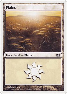 Plains (333) card from 8th Edition