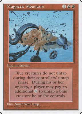 Magnetic Mountain card from Fourth Edition