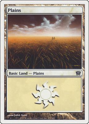 Plains (331) card from 9th Edition