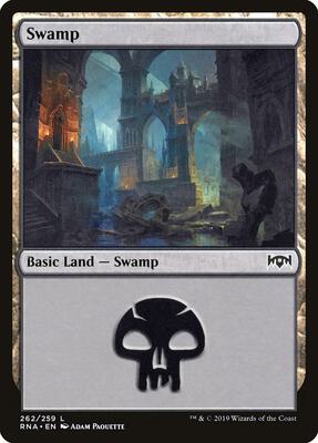 Swamp card from Ravnica Allegiance