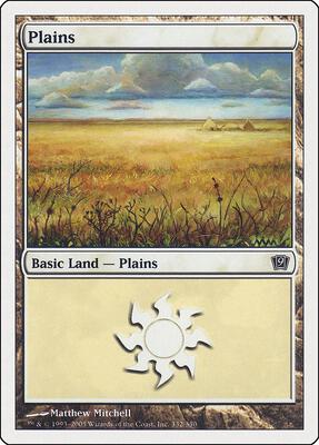 Plains (332) card from 9th Edition