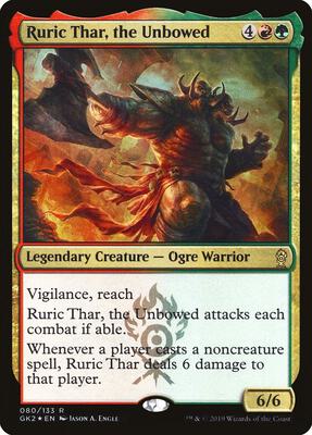 Ruric Thar, the Unbowed card from Ravnica Allegiance: Guild Kits