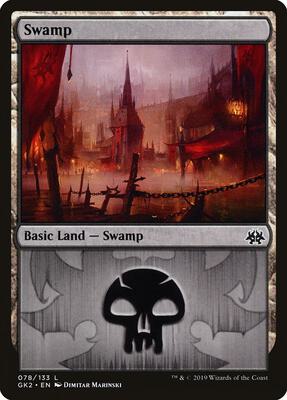Swamp (078) card from Ravnica Allegiance: Guild Kits