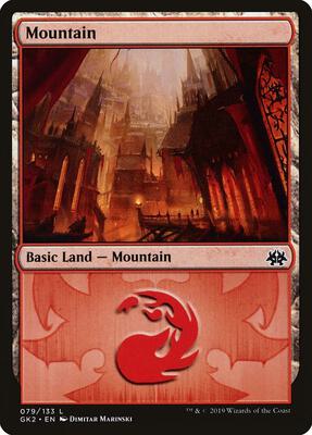 Mountain (079) card from Ravnica Allegiance: Guild Kits