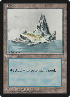 Island (335) card from Ice Age