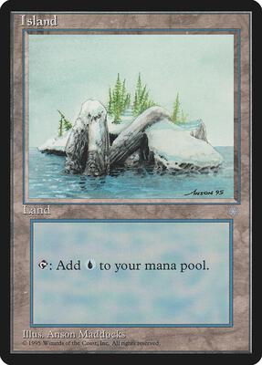 Island (336) card from Ice Age