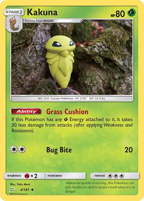 Kakuna card from SM - Team Up
