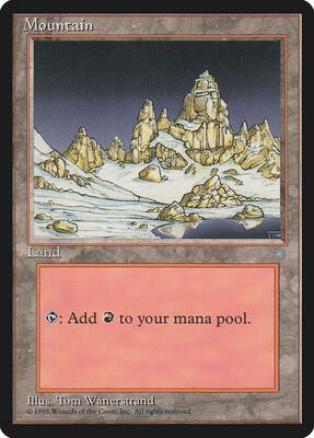 Mountain (342) card from Ice Age